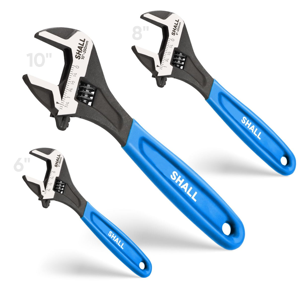 SHALL 6-inch wrench with cushioned grip for versatile home repairs