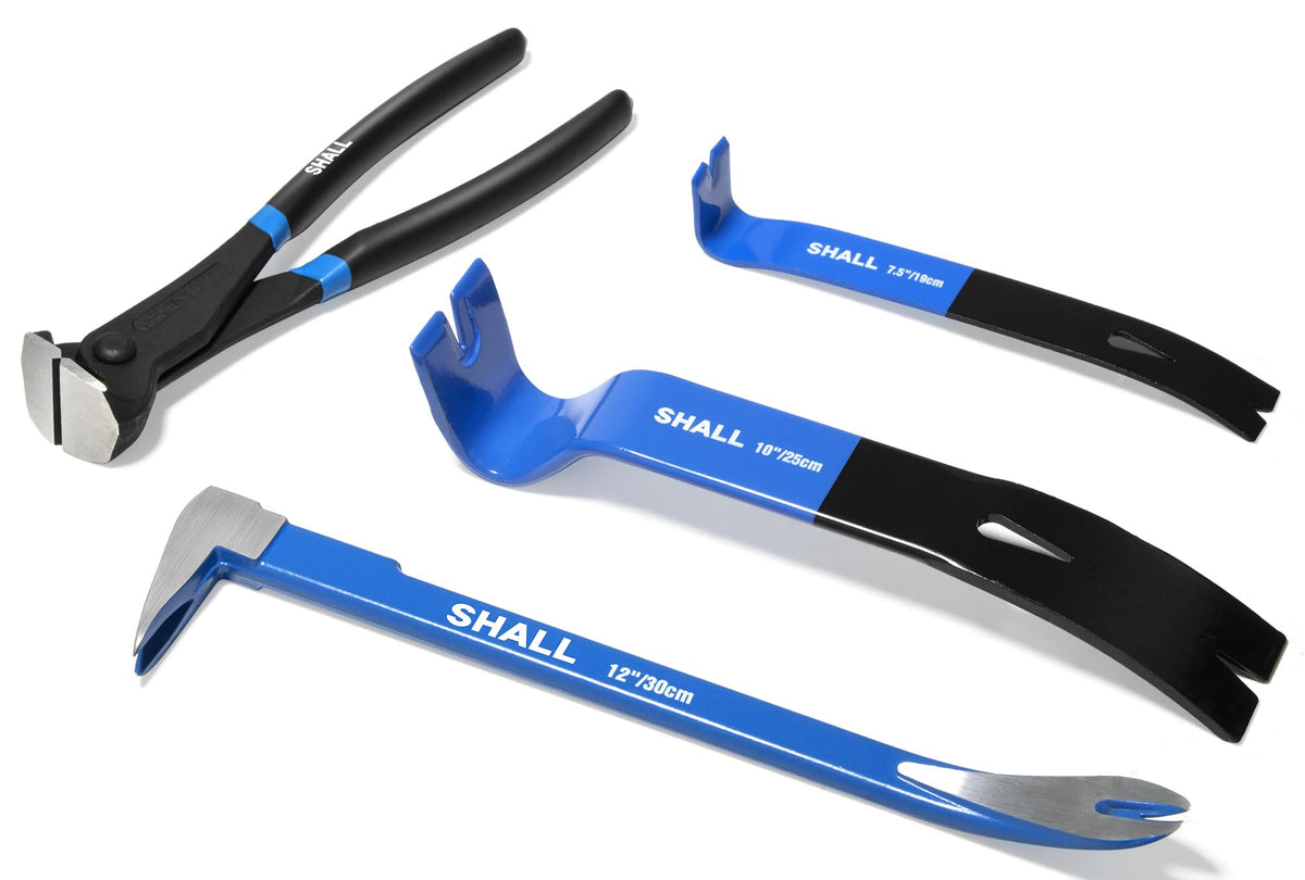 Shall 12-inch cats paw nail puller for efficient nail removal.
