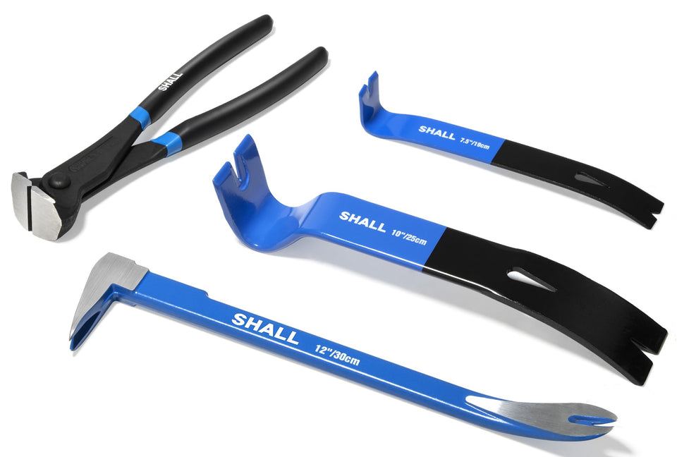 Shall 12-inch cats paw nail puller for efficient nail removal.