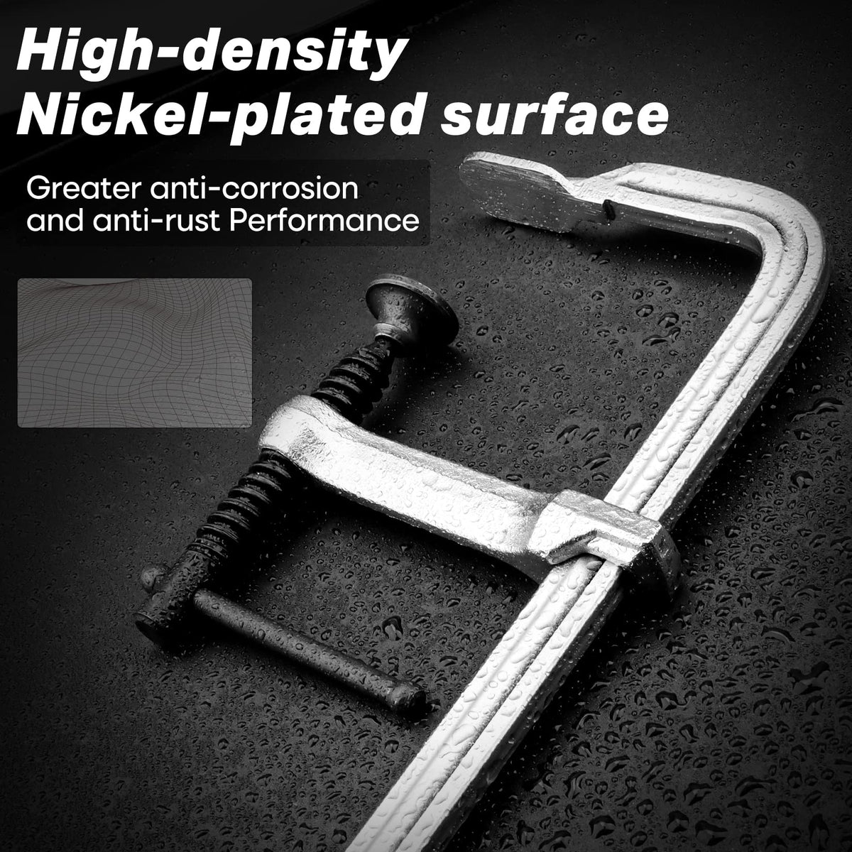 SHALL 450 lb clamp force secures heavy workpieces without shifting