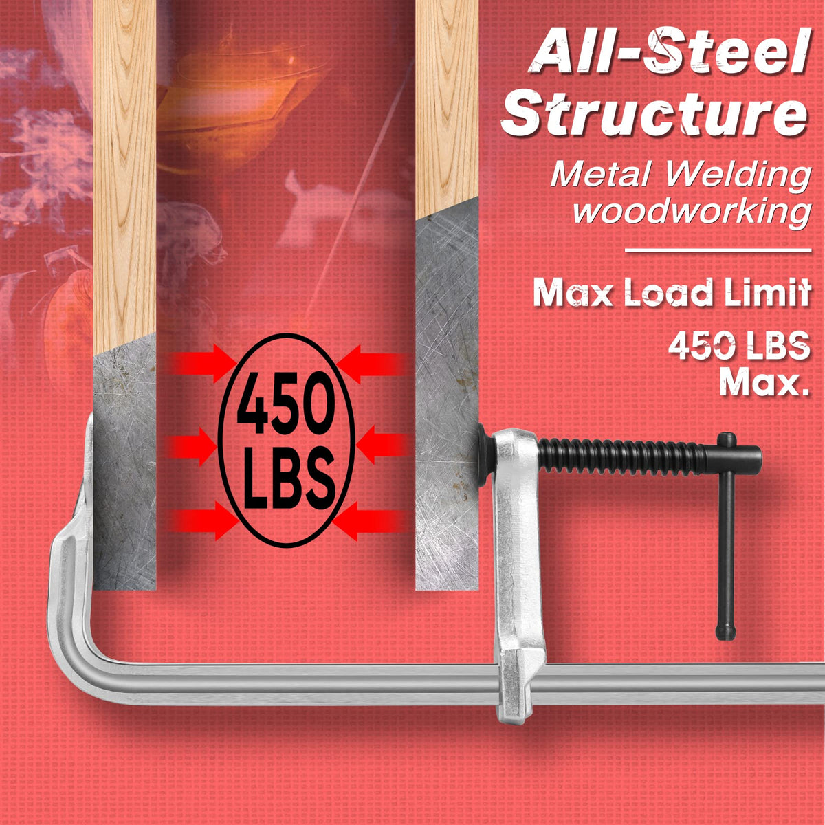 SHALL nickel-plated finish resists corrosion in dusty shop environments