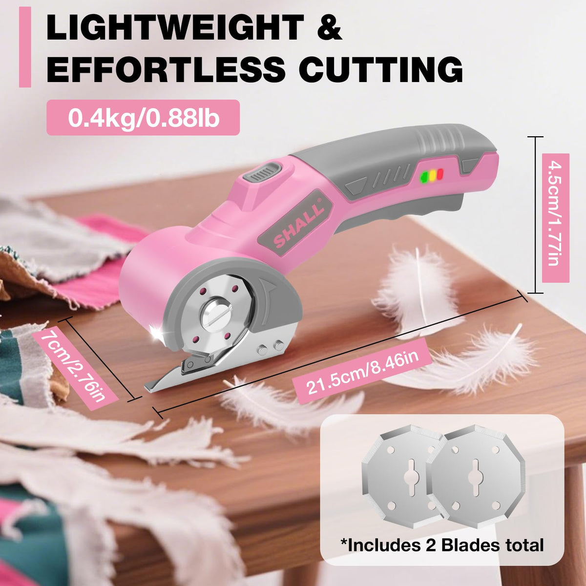 SHALL replacement blade for ongoing sharpness and performance.