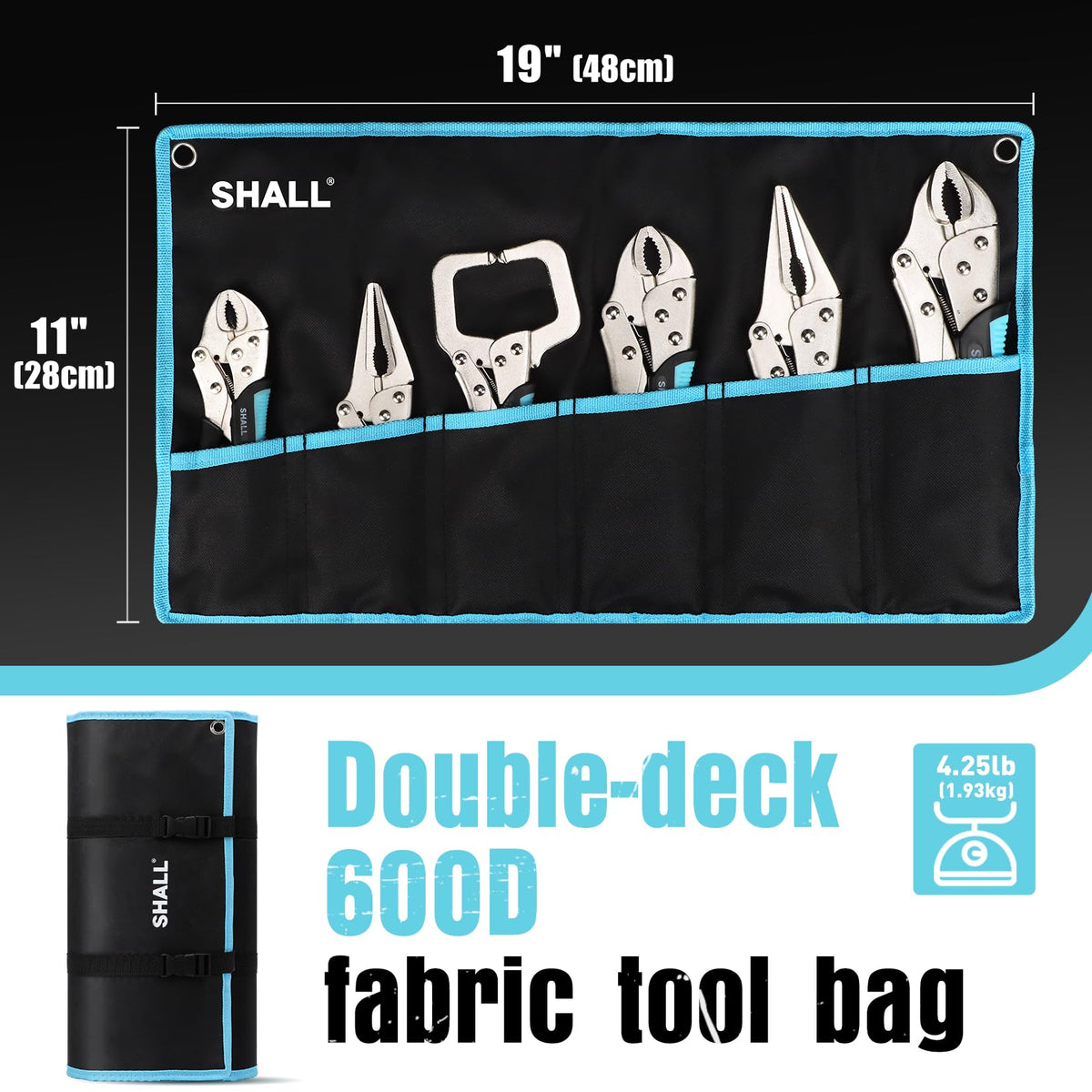 SHALL adjustable screw and quick release improve clamping control.