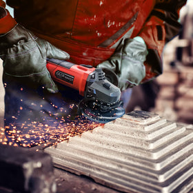 Shall angle grinder compact lightweight design reduces fatigue
