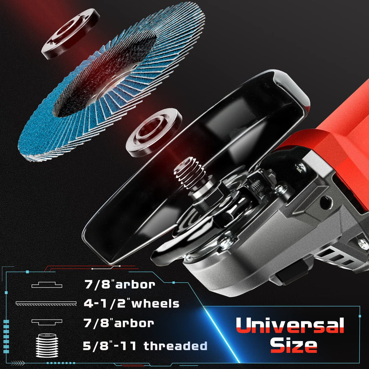 Shall angle grinder flap discs 60 grit for efficient material prep