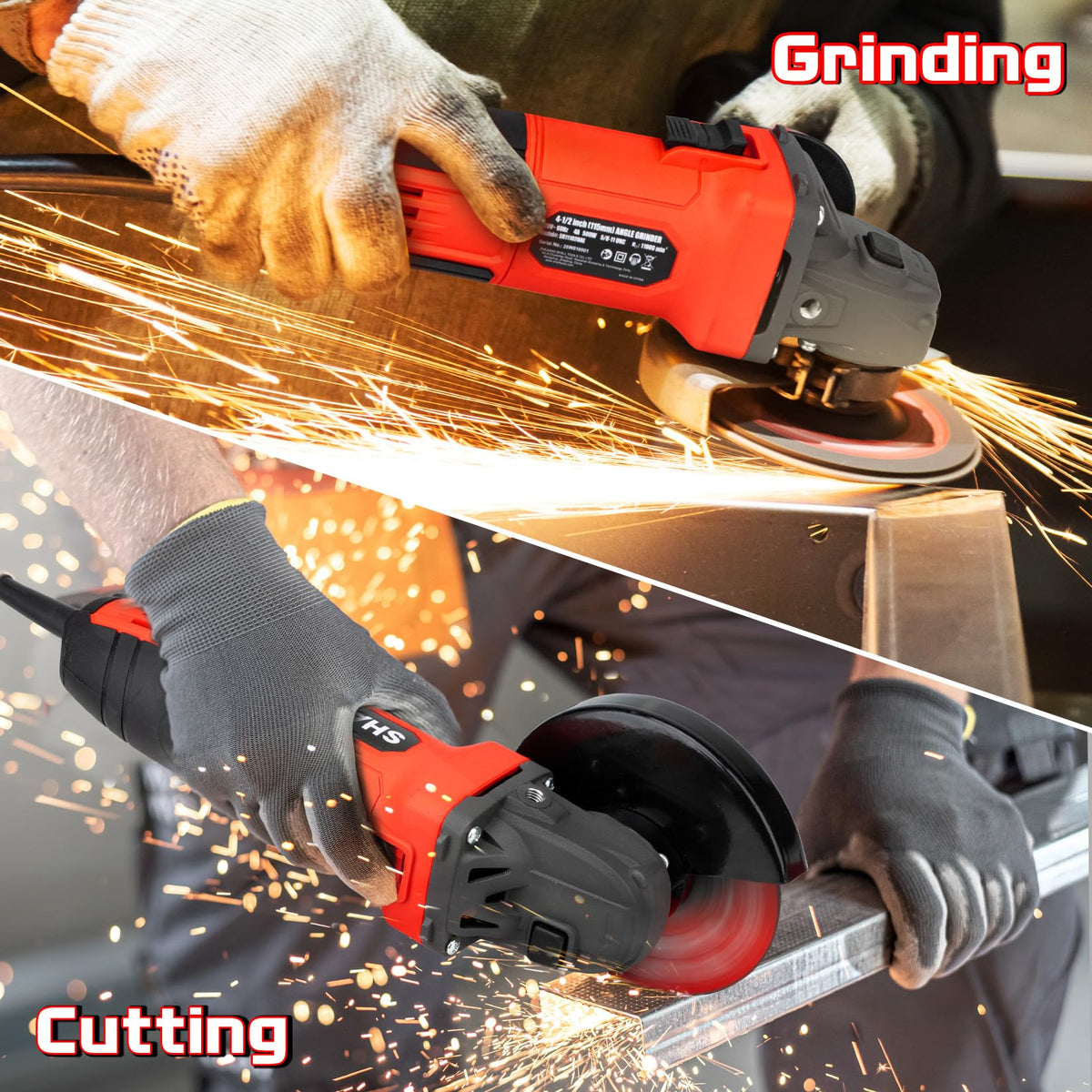 Shall angle grinder flap discs set handles grinding with different grits.