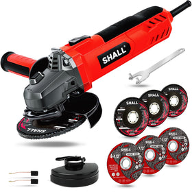 Shall 7.5 Amp angle grinder with guard for safe cutting and grinding