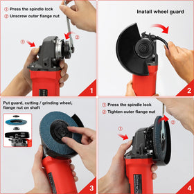 Shall angle grinder cutting wheels included for immediate project start.