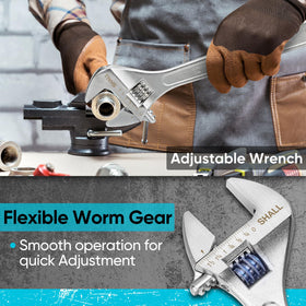 SHALL bi-material handle improves grip comfort for extended use.