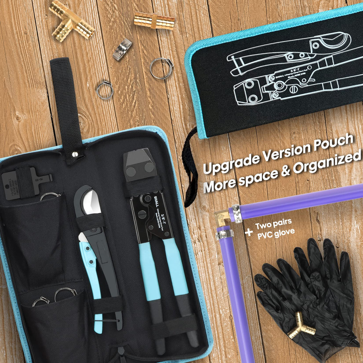 Shall calibration tool helps verify tool accuracy for consistent crimps.