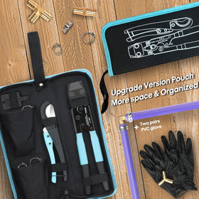 Shall calibration tool helps verify tool accuracy for consistent crimps.