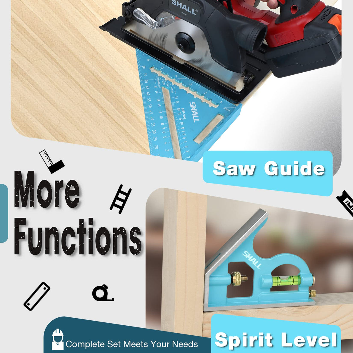 SHALL complete carpentry kit with two pencils for immediate use.