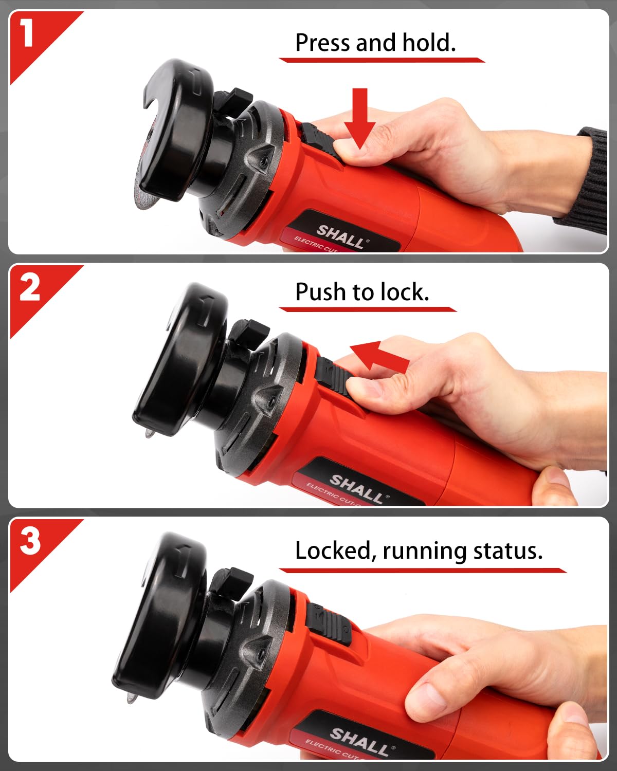SHALL compact metal cutter designed for comfortable handling