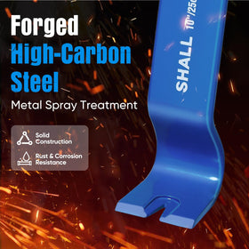 SHALL crowbar 10-inch delivers strong leverage for tough tasks.