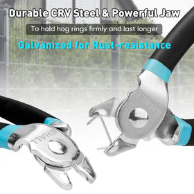 Shall CRV steel jaw hog ring pliers resist rust for lasting performance