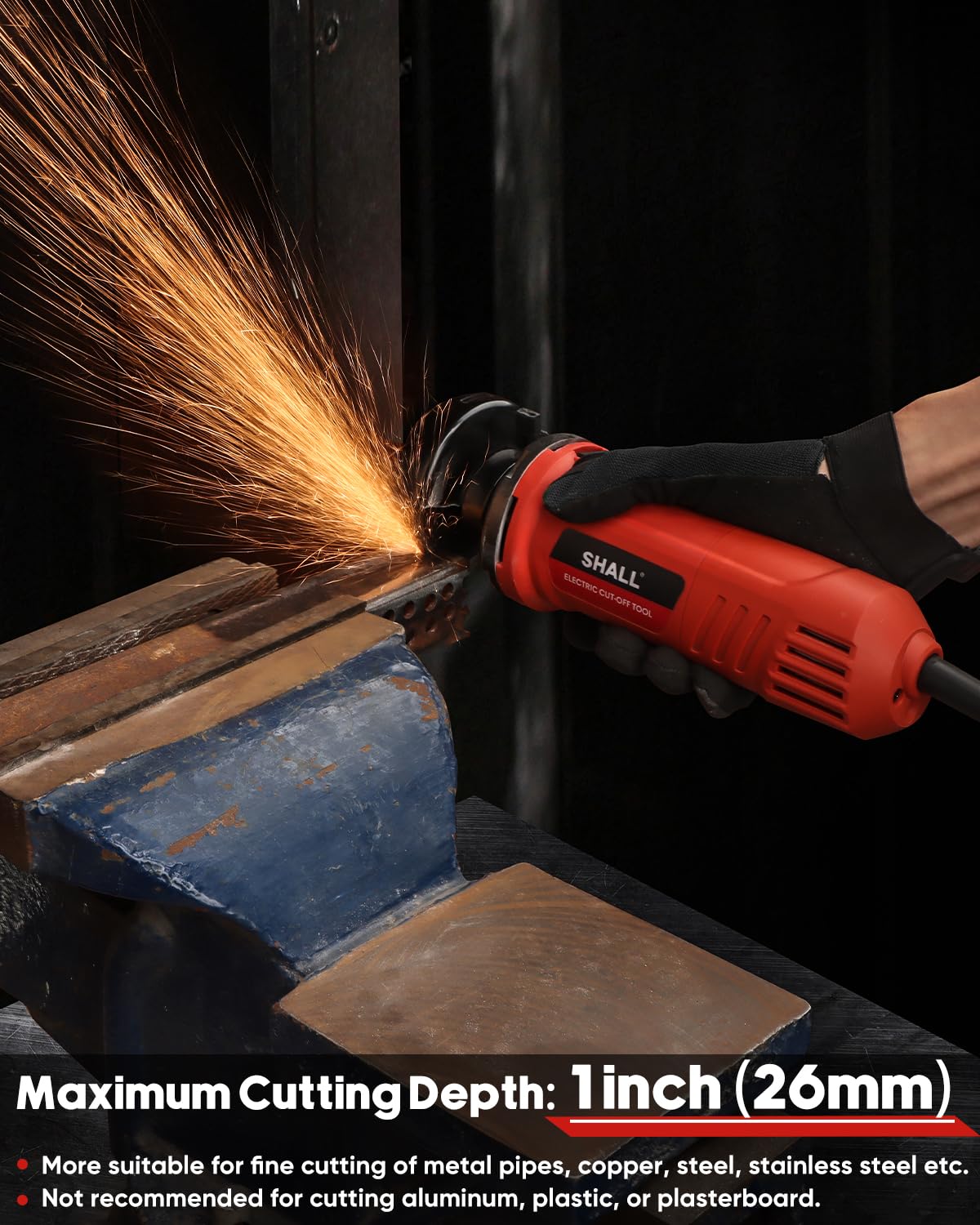 SHALL high-speed cutter with discs ready for metal cutting