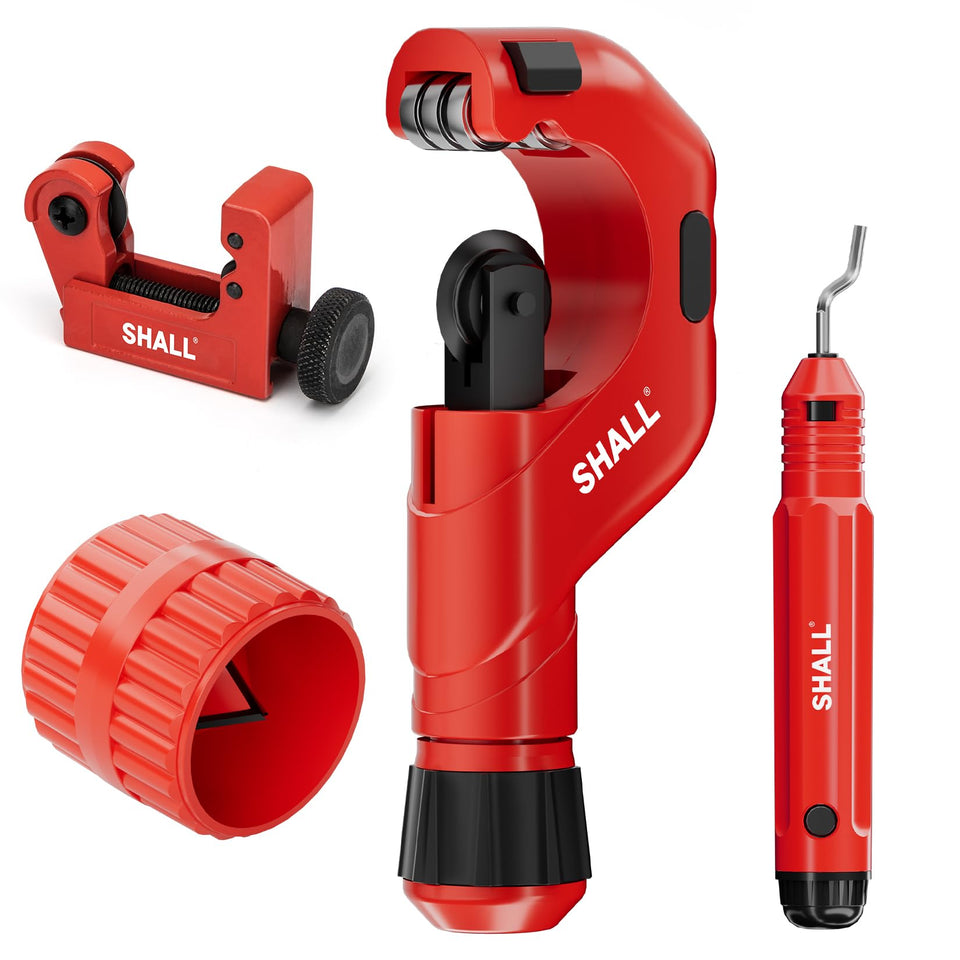 SHALL large-capacity cutter handles copper, aluminum, stainless steel, and PVC for clean, precise cuts.
