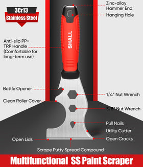 SHALL 10-inch taping knife designed for even compound distribution.