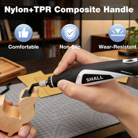 SHALL Mini Pen Sander 6-foot cord provides flexible reach in workshops.