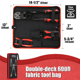 SHALL double-deck storage case keeps cutters organized