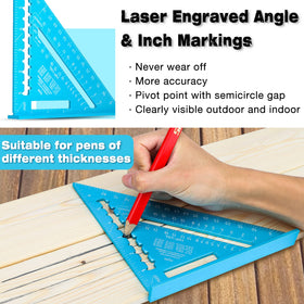 SHALL pencil slots and scriber optimize line marking during carpentry.