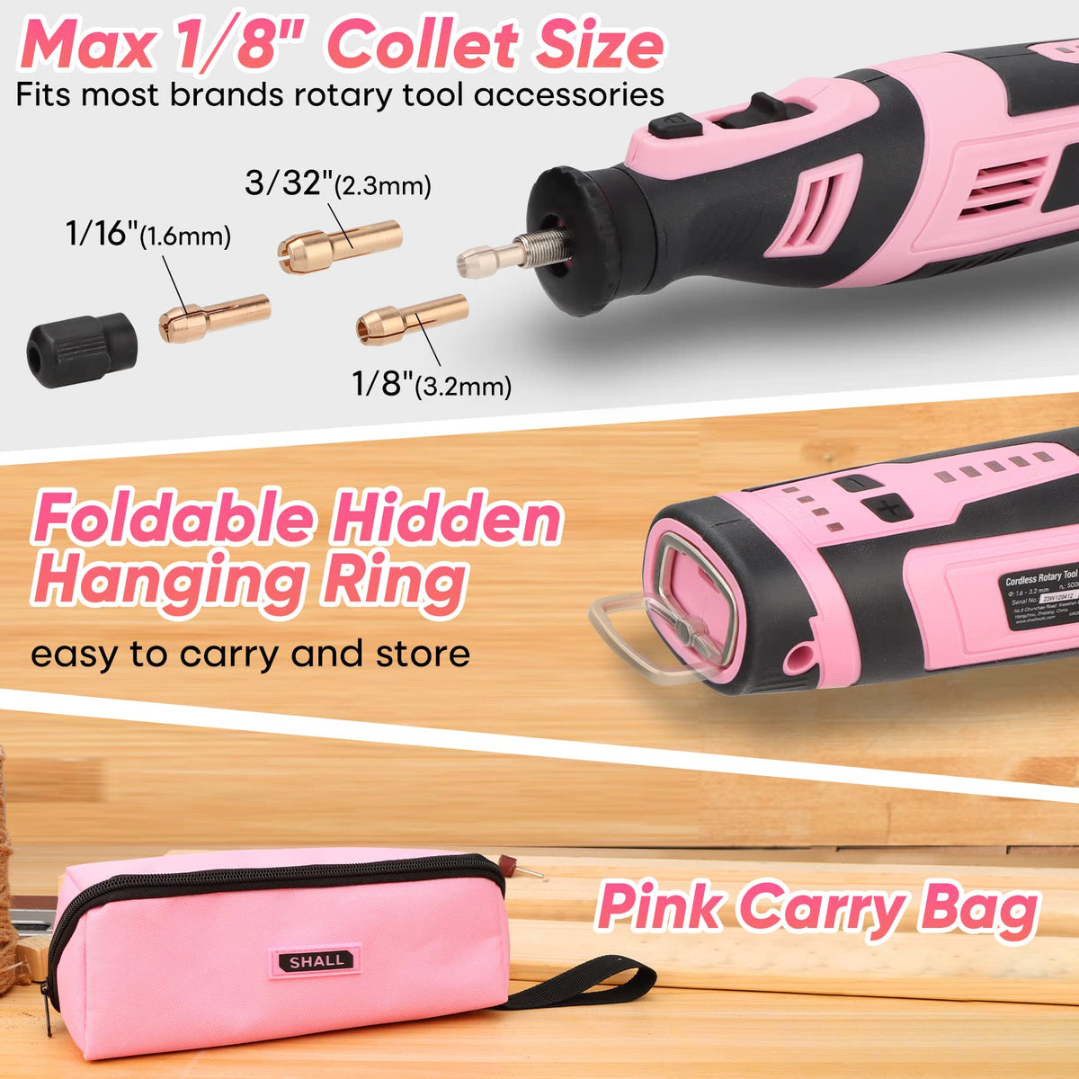 SHALL compact pink packaging makes a great gift for DIY lovers