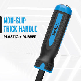 SHALL 24-inch pry bar delivers extended reach for stubborn tasks and heavy-duty prying.