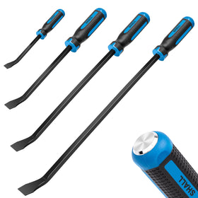 SHALL 8-inch pry bar with angled tip for precise leverage in tight spaces.
