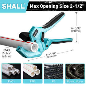 Shall PVC pipe cutter in one-handed use saves effort on tight jobs