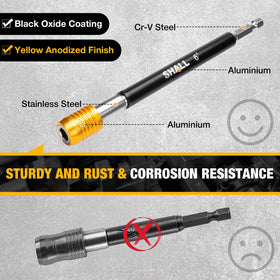 SHALL S2 steel screwdriver bits in black phosphated finish