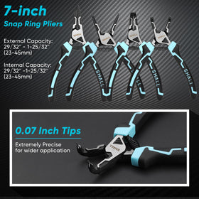 Shall compact roll bag keeps pliers organized for portable use.