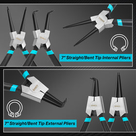 SHALL 90-degree internal snap ring pliers for tight spaces and precision.