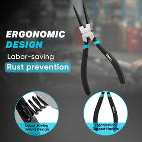 SHALL compact pouch keeps pliers organized and portable.
