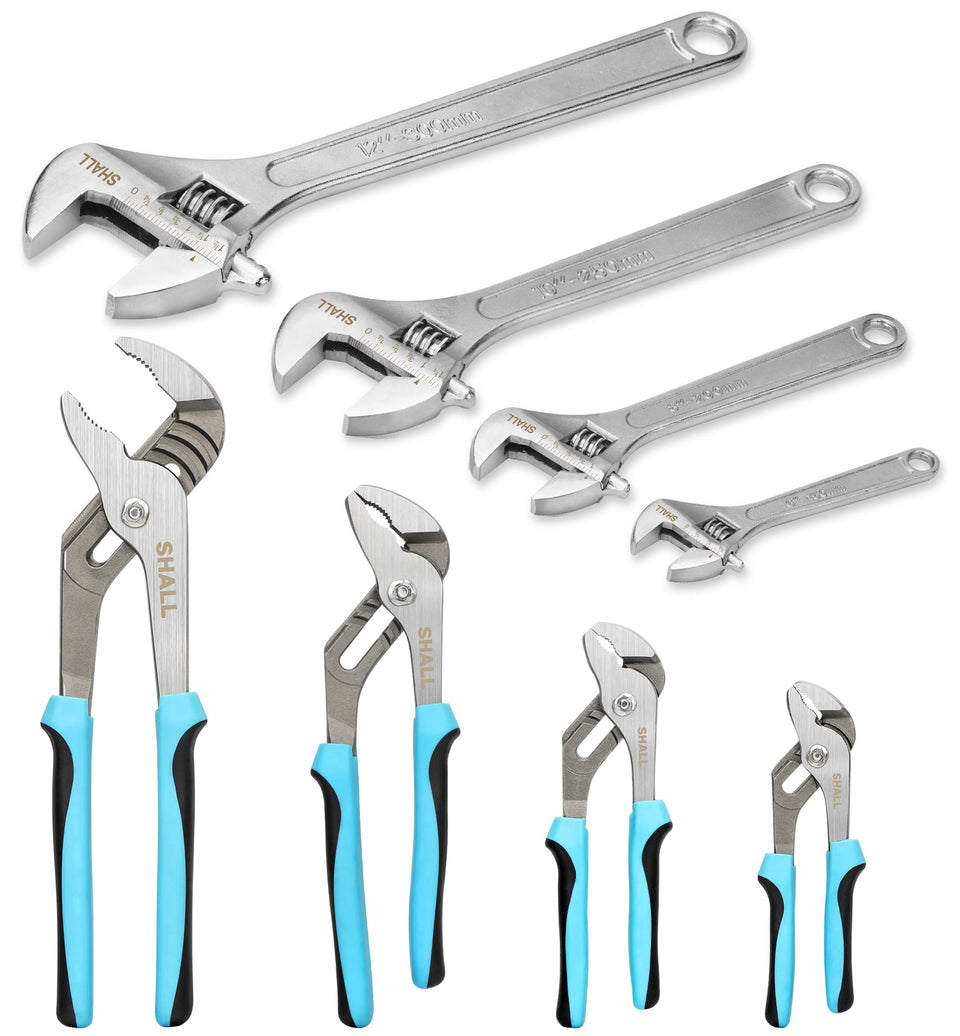 SHALL wrench-pliers-set with foam grip reduces hand fatigue during long tasks.