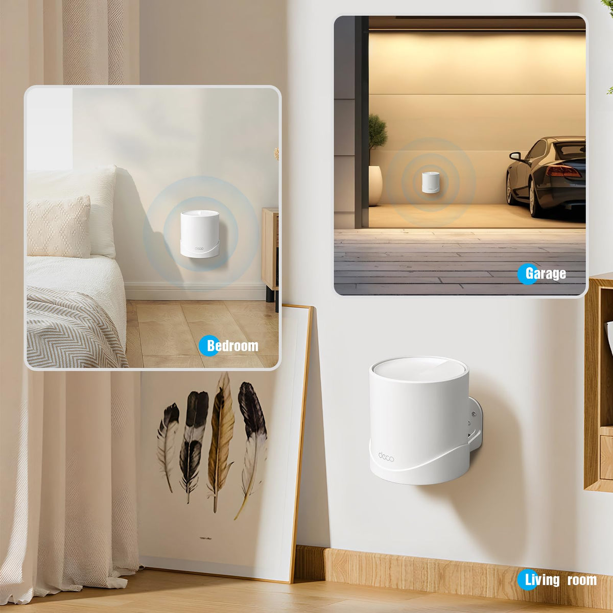 Ventilated Shang Chiang bracket preserves router airflow for cooling.