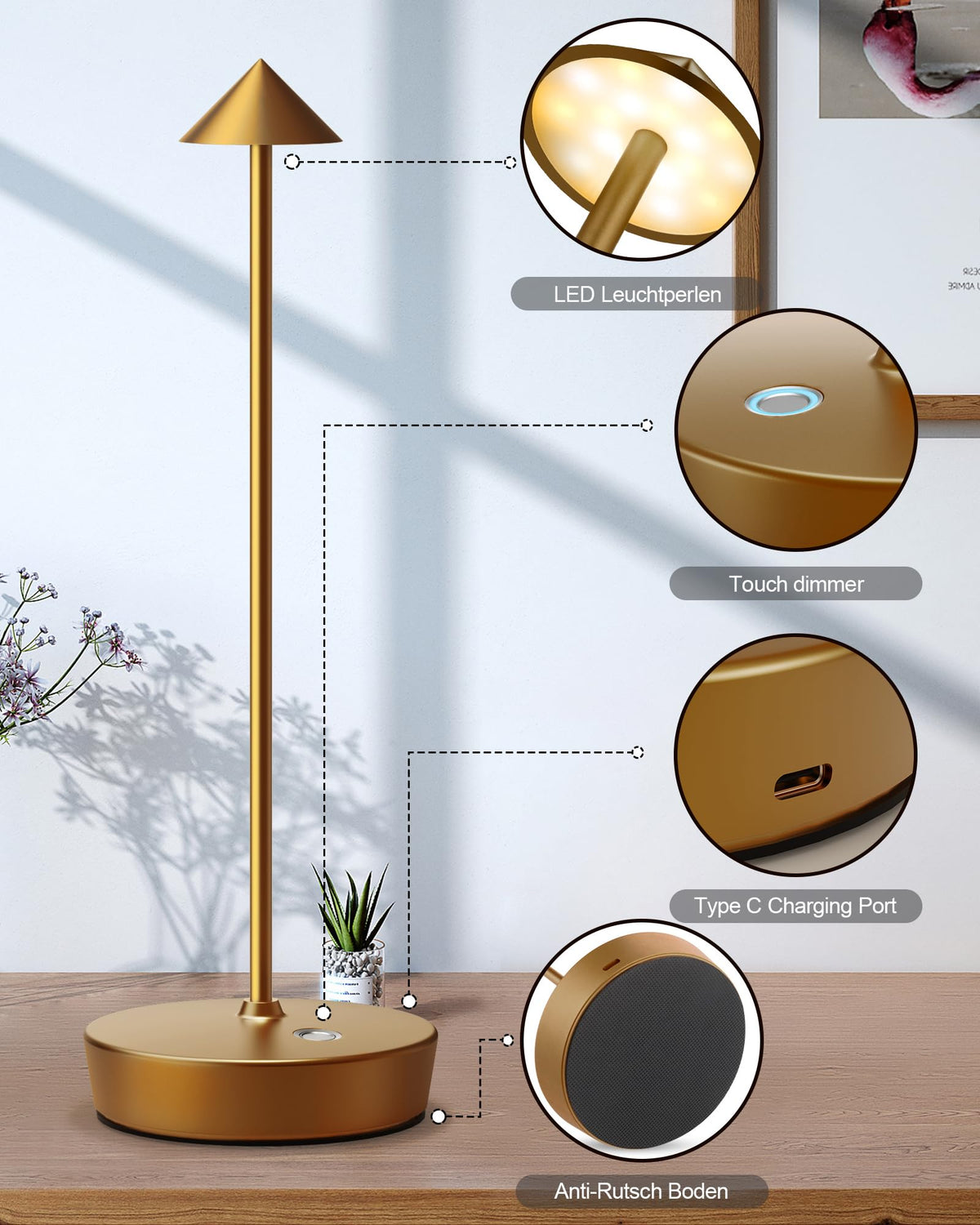 SHANGCAI bronze finish lamp for stylish indoor/outdoor decor