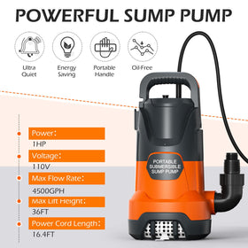 SHANGDA sump pump hose connection demonstrates flexible discharge options for setups.