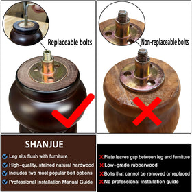 SHANJUE 5/16 and M8 bolts offer versatile hardware compatibility.