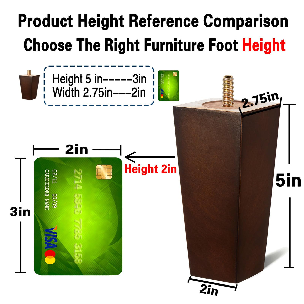 SHANJUE hanger bolts and M8 included illustrating universal fit for furniture.