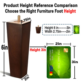 SHANJUE dresser legs provide sturdy support and floor protection