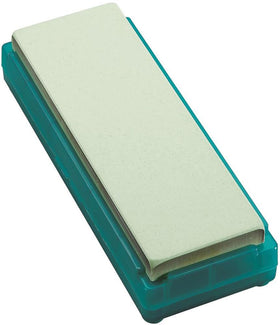 Shapton K0703 #2000 medium green blade whetstone for mid sharpening and finishing.