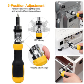 SHARDEN universal bit set covers PH, Flat, SQ, Torx, and Hex bits