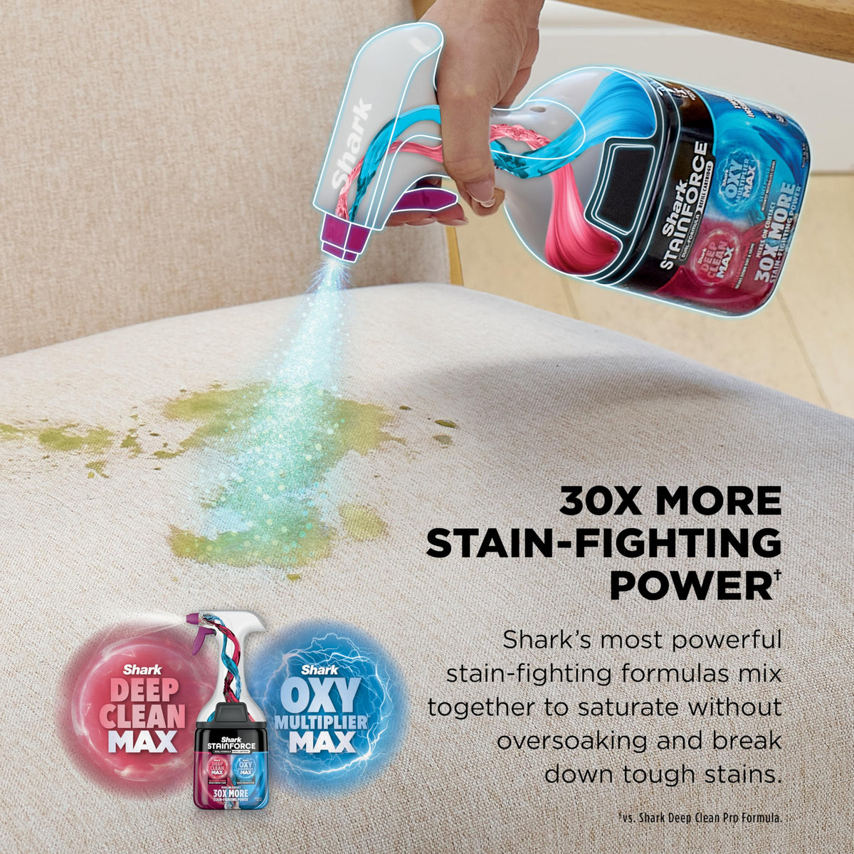 Shark EveryMess anybag dust cup simplifies mess disposal.