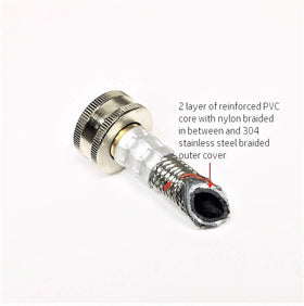 Shark Industrial universal 90-degree elbow connection fits most washers for easier installation.