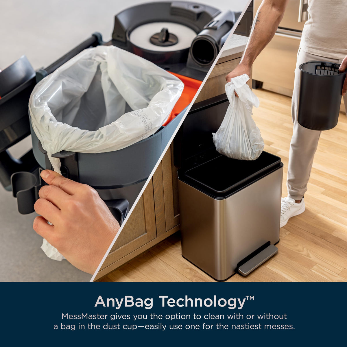 Shark MessMaster anti-clog design helps maintain suction over debris.