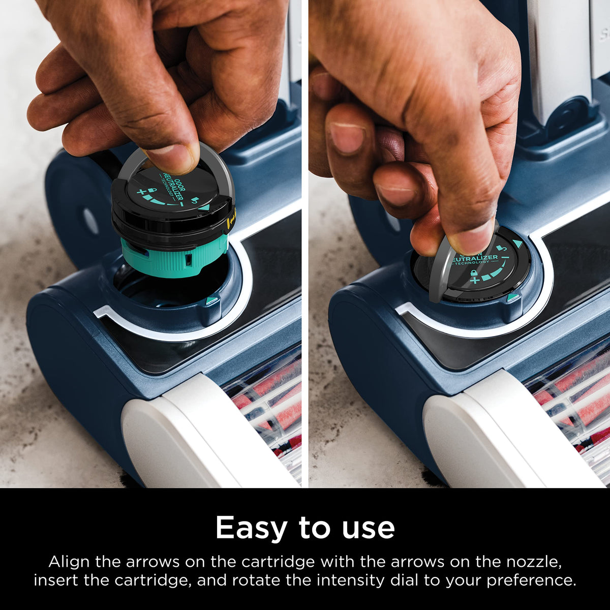 Shark replacement cartridges two-pack for easy maintenance.