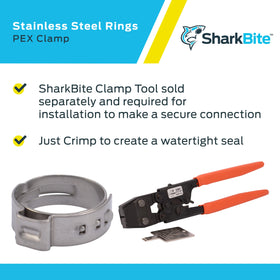 SharkBite clamp ring demonstrating ASTM F2098 compliance for trustworthy fittings