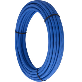 SharkBite Blue PEX-B pipe coil 100 ft enables flexible, long-water runs with fewer joints.