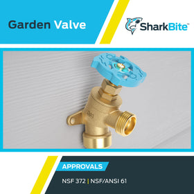 SharkBite durable brass construction promises long-lasting performance.