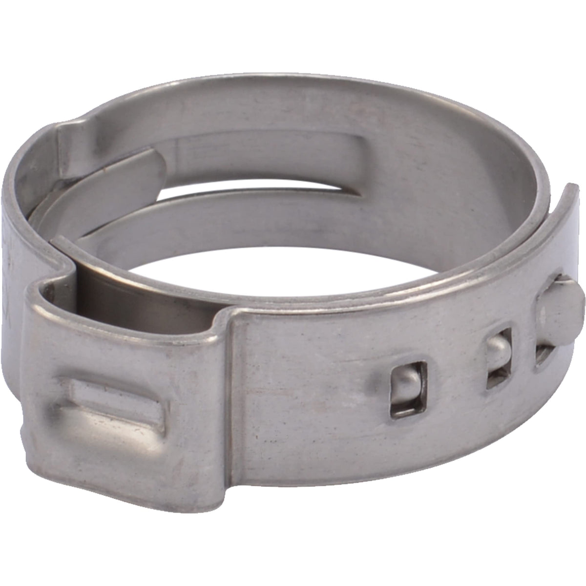 SharkBite 3/4 inch clamp ring securing a PEX connection for durable plumbing